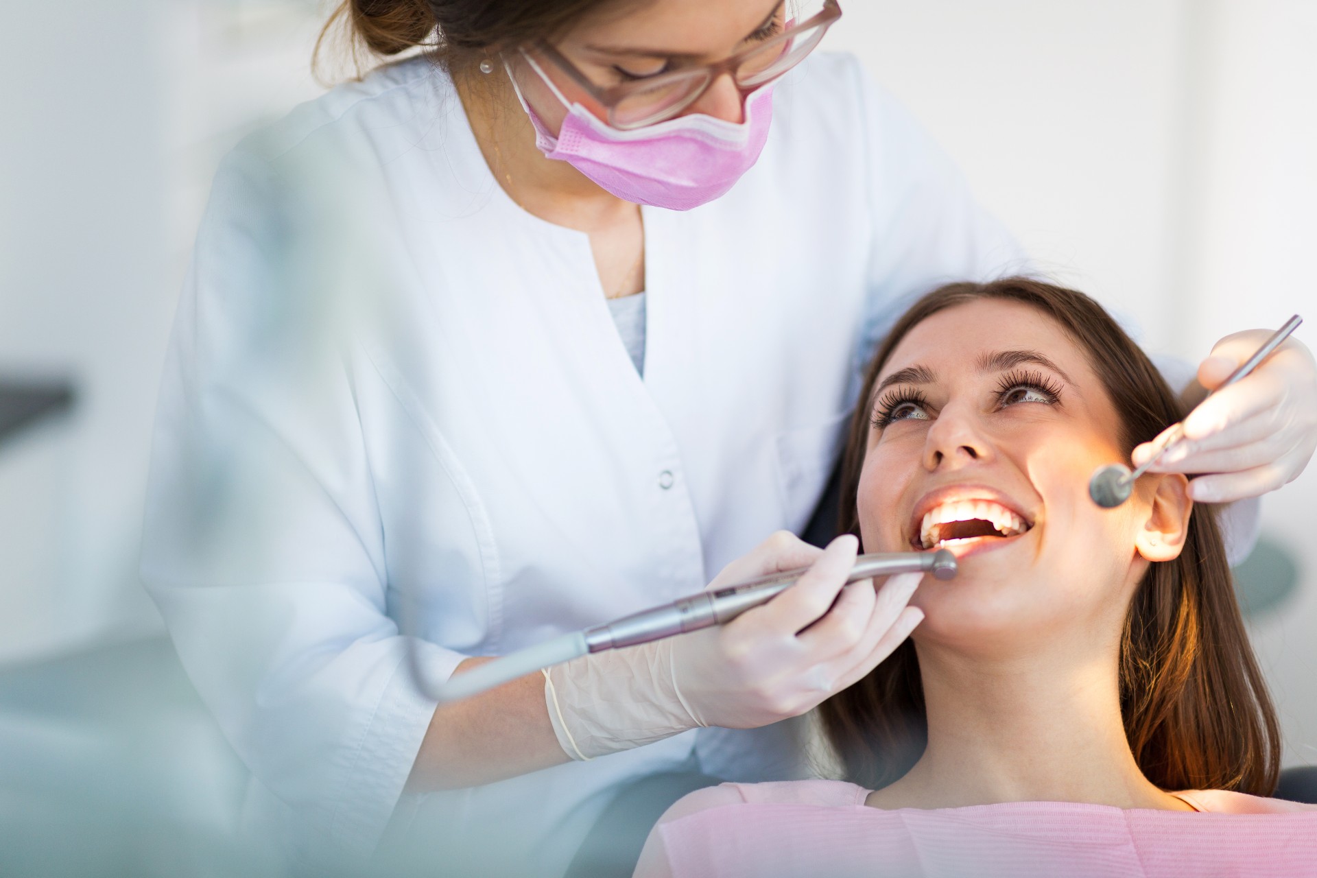 patient having dental boding treatment